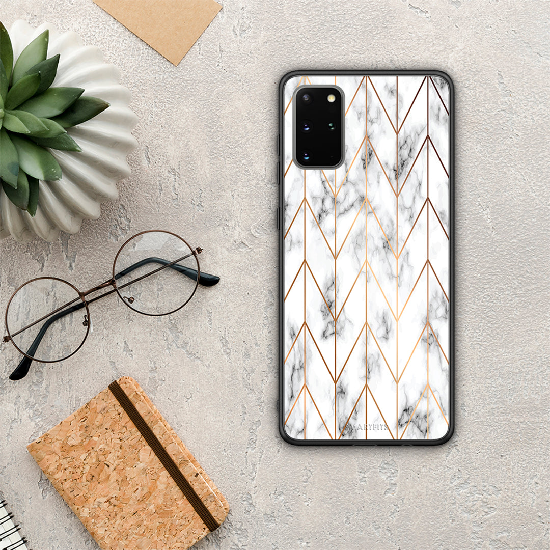 Marble Gold Geometric - Samsung Galaxy S20+ Case