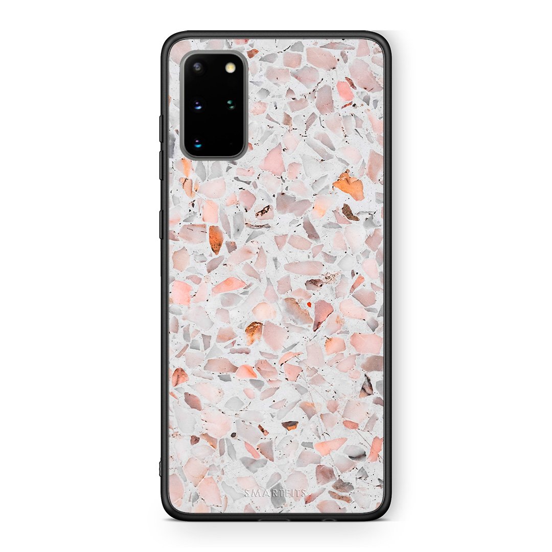 Samsung S20 Plus Marble Terrazzo θήκη από τη Smartfits με σχέδιο στο πίσω μέρος και μαύρο περίβλημα | Smartphone case with colorful back and black bezels by Smartfits