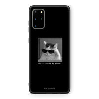 Thumbnail for Samsung S20 Plus Meme Cat θήκη από τη Smartfits με σχέδιο στο πίσω μέρος και μαύρο περίβλημα | Smartphone case with colorful back and black bezels by Smartfits