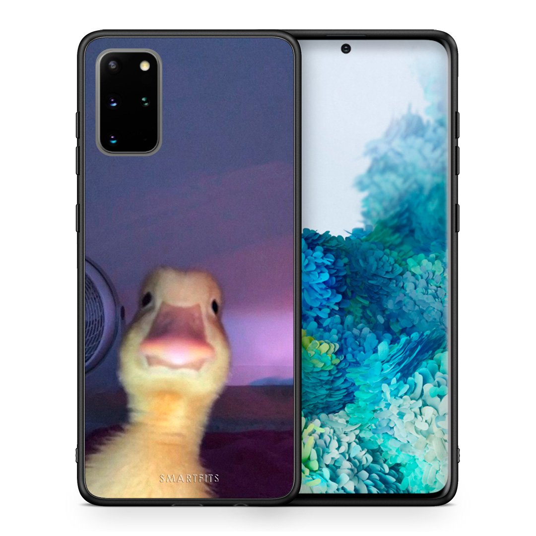 Θήκη Samsung S20 Plus Meme Duck από τη Smartfits με σχέδιο στο πίσω μέρος και μαύρο περίβλημα | Samsung S20 Plus Meme Duck case with colorful back and black bezels