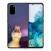 Thumbnail for Θήκη Samsung S20 Plus Meme Duck από τη Smartfits με σχέδιο στο πίσω μέρος και μαύρο περίβλημα | Samsung S20 Plus Meme Duck case with colorful back and black bezels