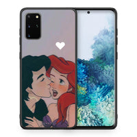 Thumbnail for Θήκη Αγίου Βαλεντίνου Samsung S20 Plus Mermaid Love από τη Smartfits με σχέδιο στο πίσω μέρος και μαύρο περίβλημα | Samsung S20 Plus Mermaid Love case with colorful back and black bezels