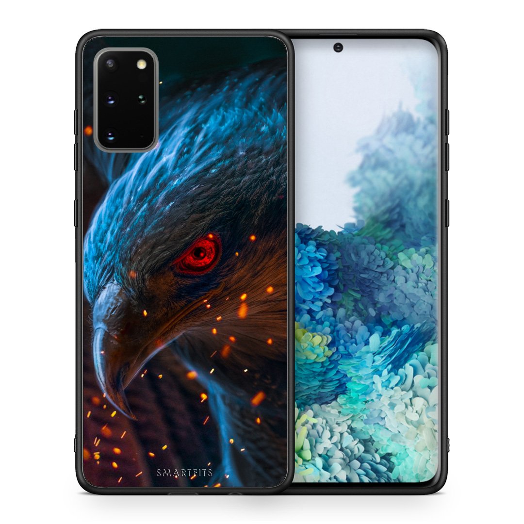 Θήκη Samsung S20 Plus Eagle PopArt από τη Smartfits με σχέδιο στο πίσω μέρος και μαύρο περίβλημα | Samsung S20 Plus Eagle PopArt case with colorful back and black bezels