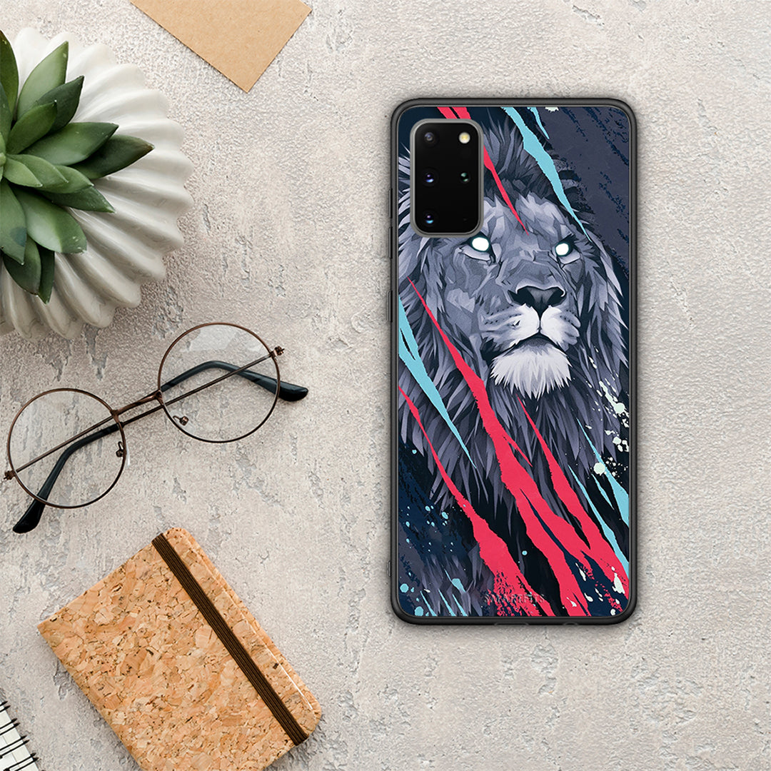 PopArt Lion Designer - Samsung Galaxy S20+ case