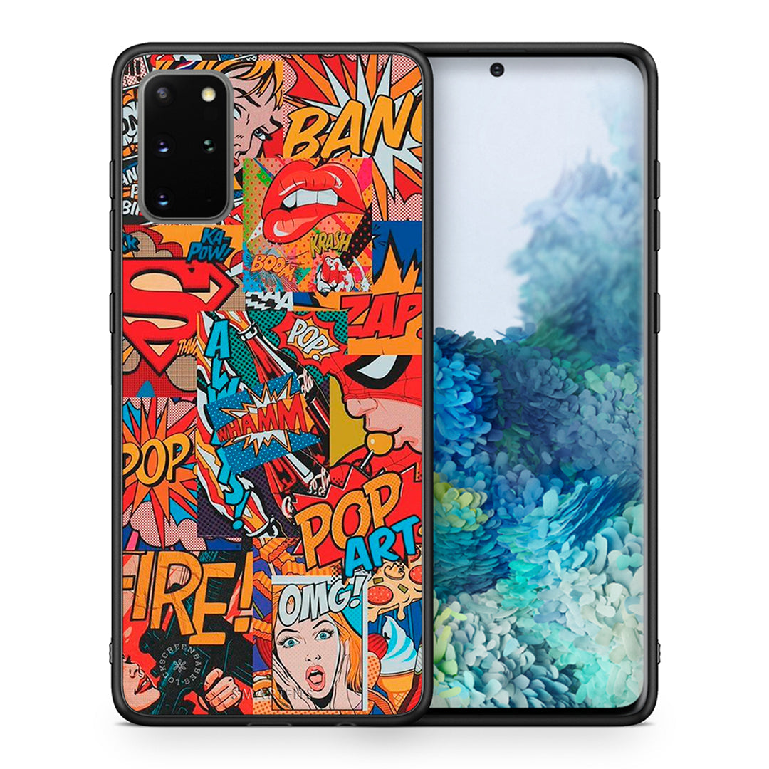 Θήκη Samsung S20 Plus PopArt OMG από τη Smartfits με σχέδιο στο πίσω μέρος και μαύρο περίβλημα | Samsung S20 Plus PopArt OMG case with colorful back and black bezels