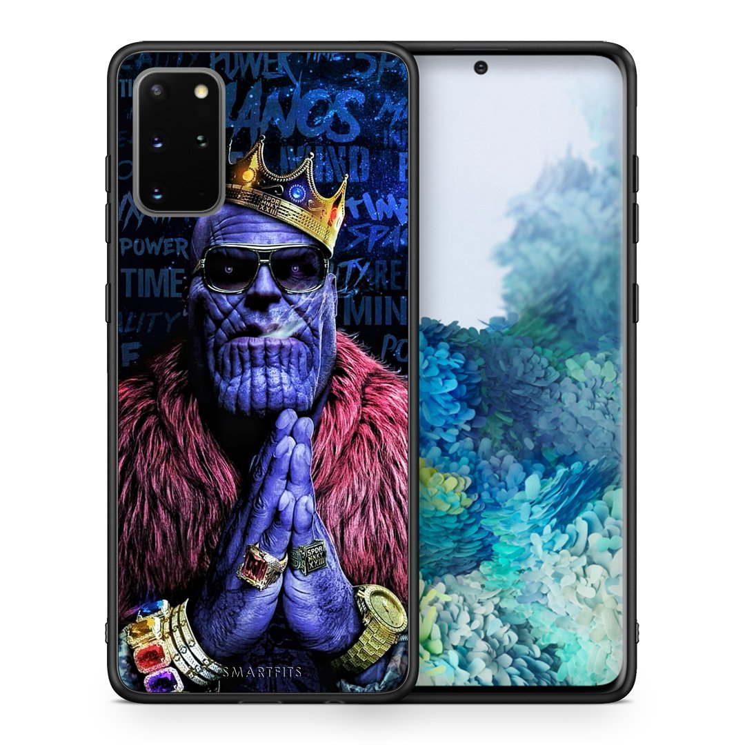 Θήκη Samsung S20 Plus Thanos PopArt από τη Smartfits με σχέδιο στο πίσω μέρος και μαύρο περίβλημα | Samsung S20 Plus Thanos PopArt case with colorful back and black bezels