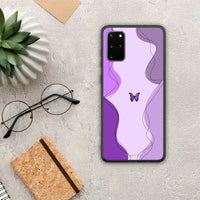 Thumbnail for Purple Mariposa - Samsung Galaxy S20+ case