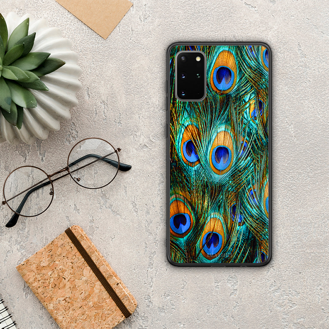 Real Peacock Feathers - Samsung Galaxy S20+ case