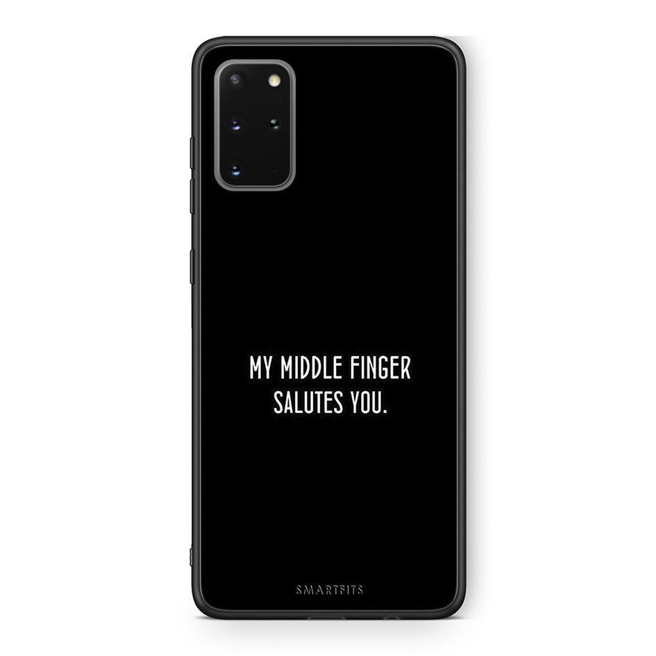 Samsung S20 Plus Salute θήκη από τη Smartfits με σχέδιο στο πίσω μέρος και μαύρο περίβλημα | Smartphone case with colorful back and black bezels by Smartfits