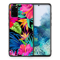Thumbnail for Θήκη Samsung S20 Plus Tropical Flowers από τη Smartfits με σχέδιο στο πίσω μέρος και μαύρο περίβλημα | Samsung S20 Plus Tropical Flowers case with colorful back and black bezels