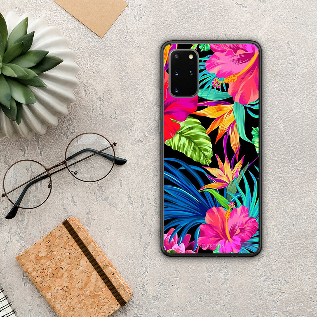 Tropical Flowers - Samsung Galaxy S20+ case