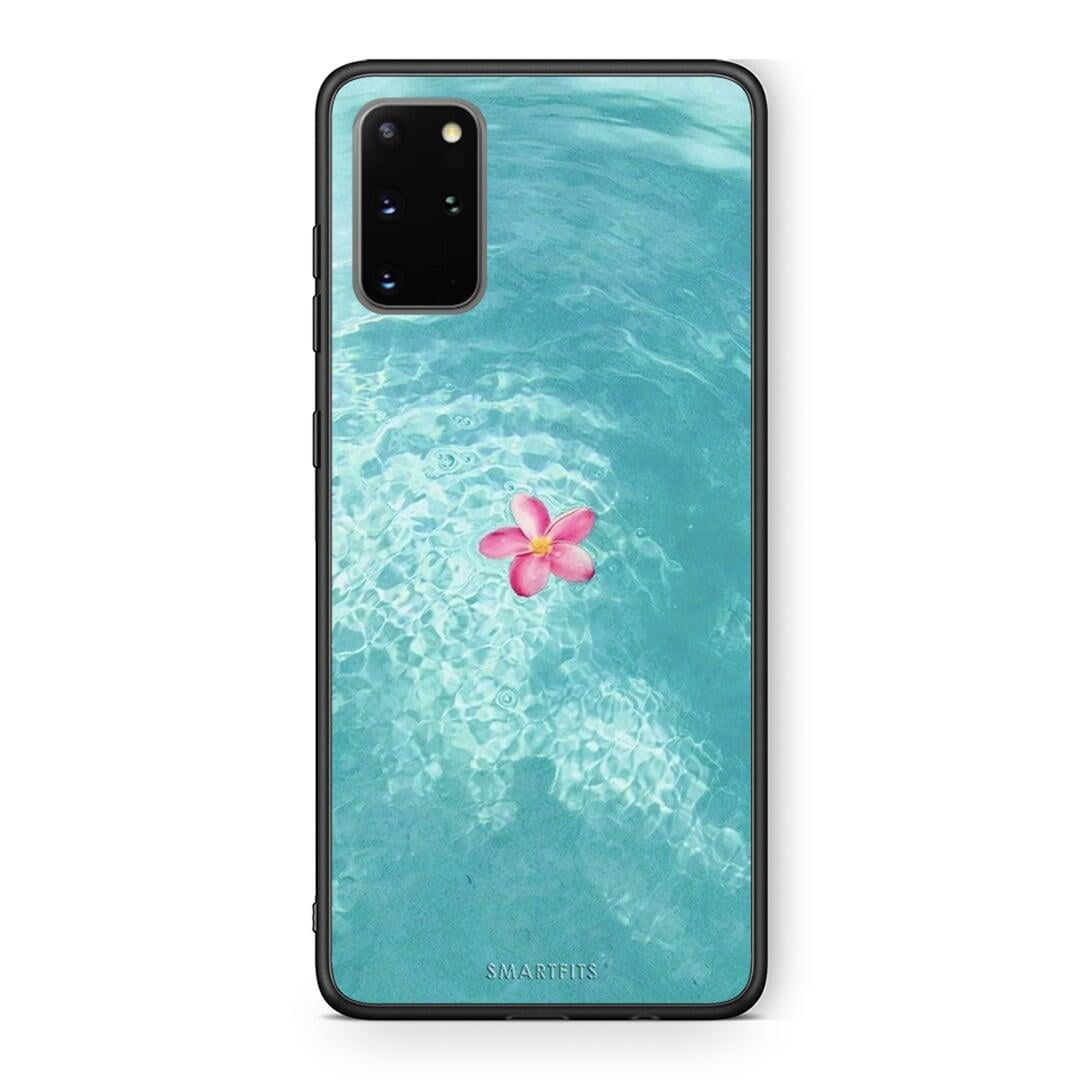 Samsung S20 Plus Water Flower Θήκη από τη Smartfits με σχέδιο στο πίσω μέρος και μαύρο περίβλημα | Smartphone case with colorful back and black bezels by Smartfits