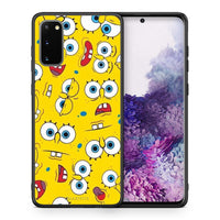 Thumbnail for Θήκη Samsung S20 Sponge PopArt από τη Smartfits με σχέδιο στο πίσω μέρος και μαύρο περίβλημα | Samsung S20 Sponge PopArt case with colorful back and black bezels