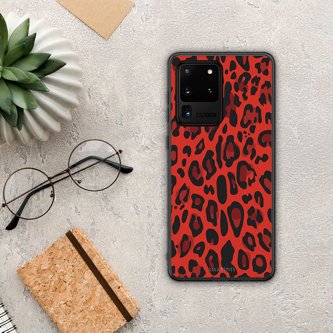 Animal Red Leopard - Samsung Galaxy S20 Ultra case