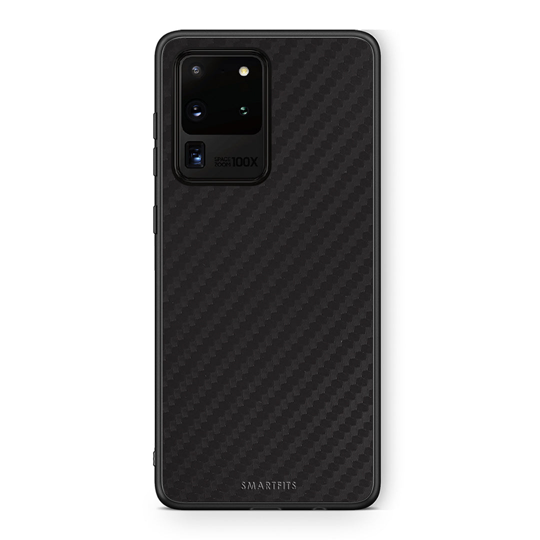 Samsung S20 Ultra Carbon Black θήκη από τη Smartfits με σχέδιο στο πίσω μέρος και μαύρο περίβλημα | Smartphone case with colorful back and black bezels by Smartfits