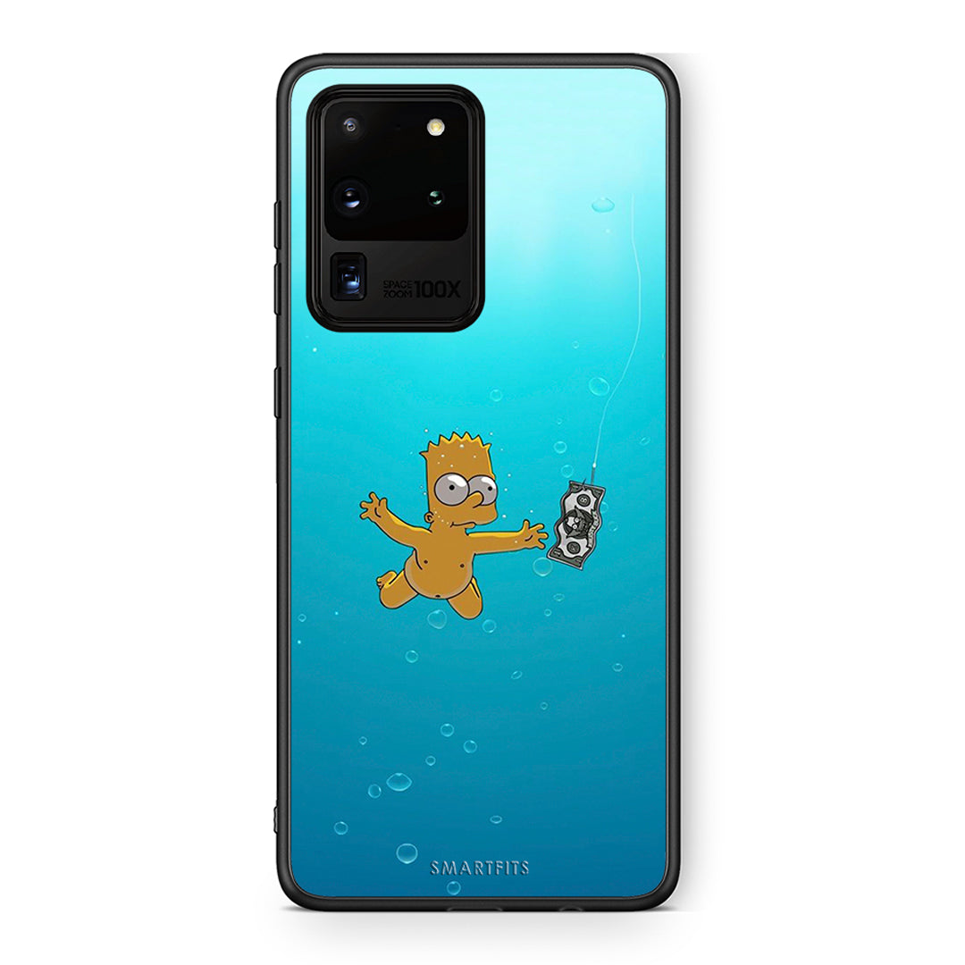 Samsung S20 Ultra Chasing Money θήκη από τη Smartfits με σχέδιο στο πίσω μέρος και μαύρο περίβλημα | Smartphone case with colorful back and black bezels by Smartfits