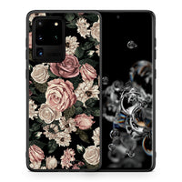 Thumbnail for Θήκη Samsung S20 Ultra Wild Roses Flower από τη Smartfits με σχέδιο στο πίσω μέρος και μαύρο περίβλημα | Samsung S20 Ultra Wild Roses Flower case with colorful back and black bezels