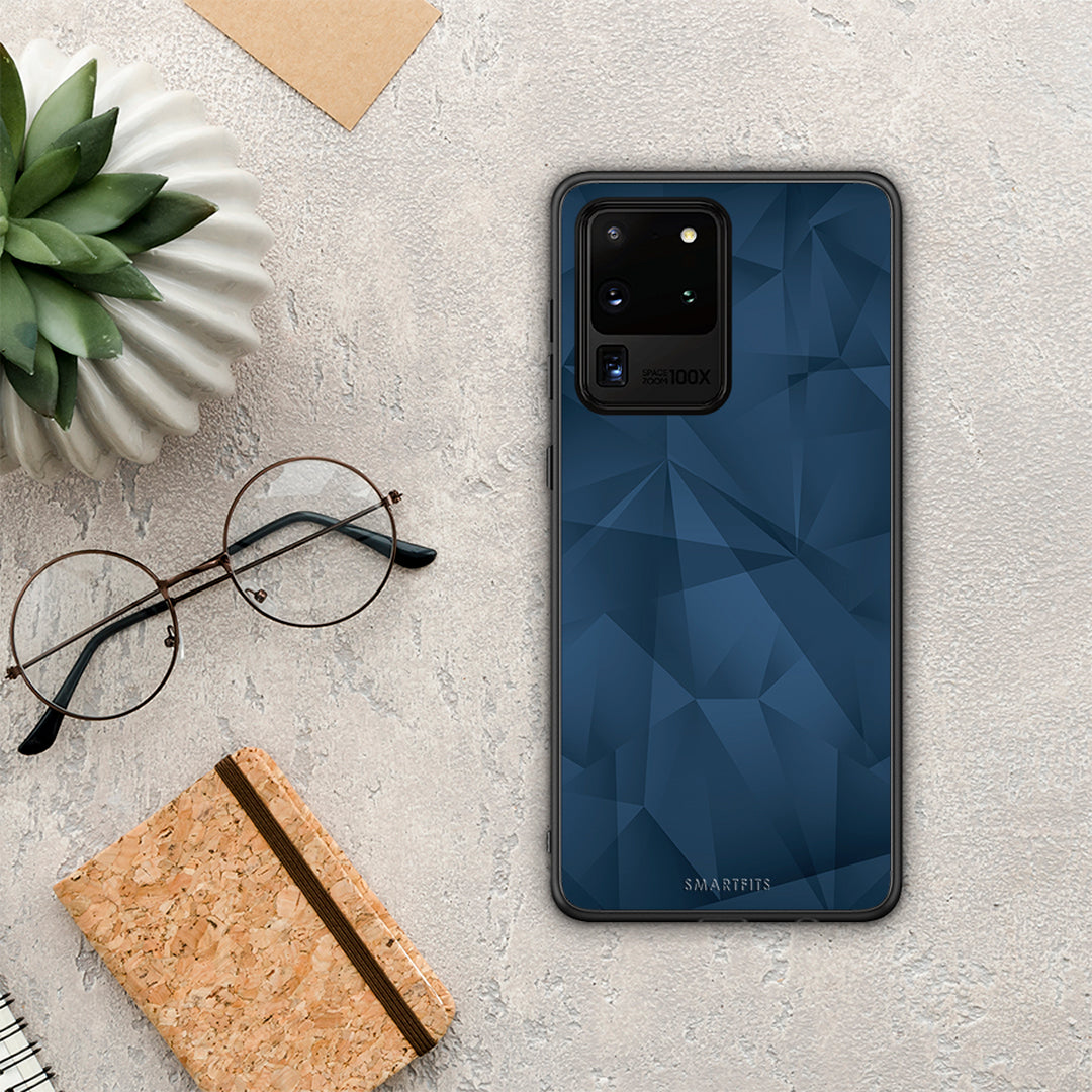 Geometric Blue Abstract - Samsung Galaxy S20 Ultra case