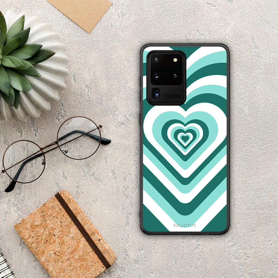 Green Hearts - Samsung Galaxy S20 Ultra case