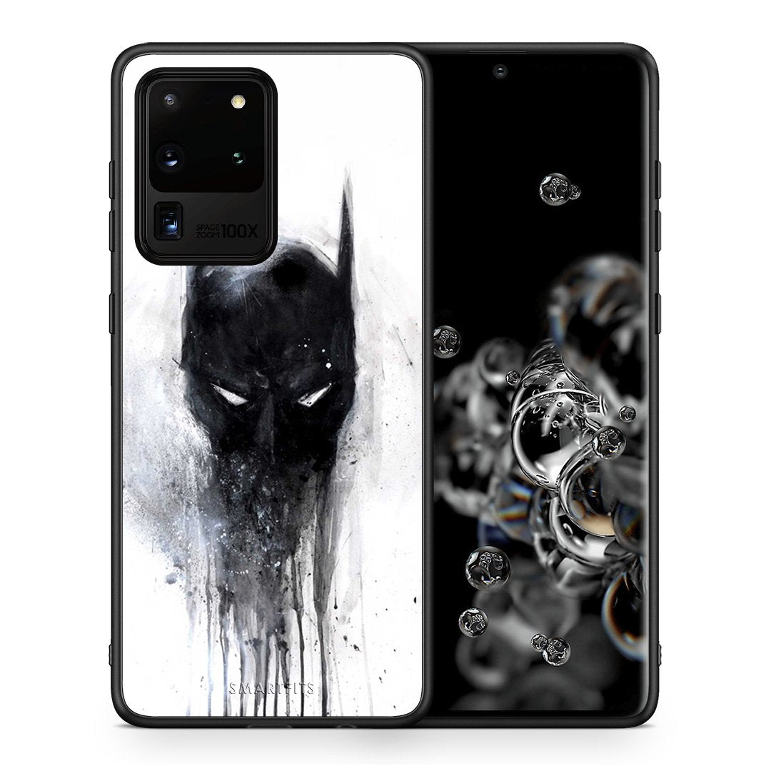 Θήκη Samsung S20 Ultra Paint Bat Hero από τη Smartfits με σχέδιο στο πίσω μέρος και μαύρο περίβλημα | Samsung S20 Ultra Paint Bat Hero case with colorful back and black bezels