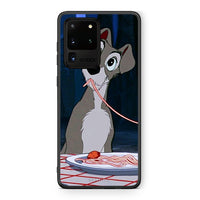 Thumbnail for Samsung S20 Ultra Lady And Tramp 1 Θήκη Αγίου Βαλεντίνου από τη Smartfits με σχέδιο στο πίσω μέρος και μαύρο περίβλημα | Smartphone case with colorful back and black bezels by Smartfits
