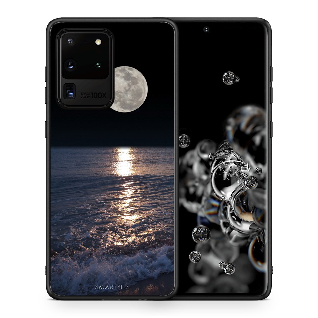 Θήκη Samsung S20 Ultra Moon Landscape από τη Smartfits με σχέδιο στο πίσω μέρος και μαύρο περίβλημα | Samsung S20 Ultra Moon Landscape case with colorful back and black bezels