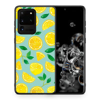 Thumbnail for Θήκη Samsung S20 Ultra Lemons από τη Smartfits με σχέδιο στο πίσω μέρος και μαύρο περίβλημα | Samsung S20 Ultra Lemons case with colorful back and black bezels