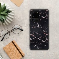 Thumbnail for Marble Black Rosegold - Samsung Galaxy S20 Ultra case