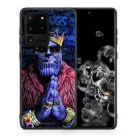 Thumbnail for Θήκη Samsung S20 Ultra Thanos PopArt από τη Smartfits με σχέδιο στο πίσω μέρος και μαύρο περίβλημα | Samsung S20 Ultra Thanos PopArt case with colorful back and black bezels
