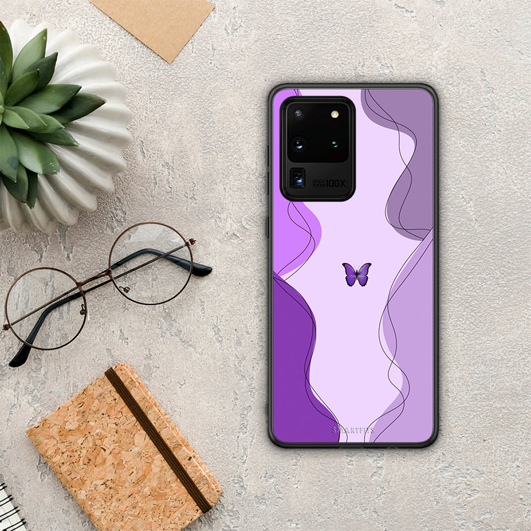 Purple Mariposa - Samsung Galaxy S20 Ultra case