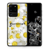 Thumbnail for Θήκη Samsung S20 Ultra Summer Daisies από τη Smartfits με σχέδιο στο πίσω μέρος και μαύρο περίβλημα | Samsung S20 Ultra Summer Daisies case with colorful back and black bezels