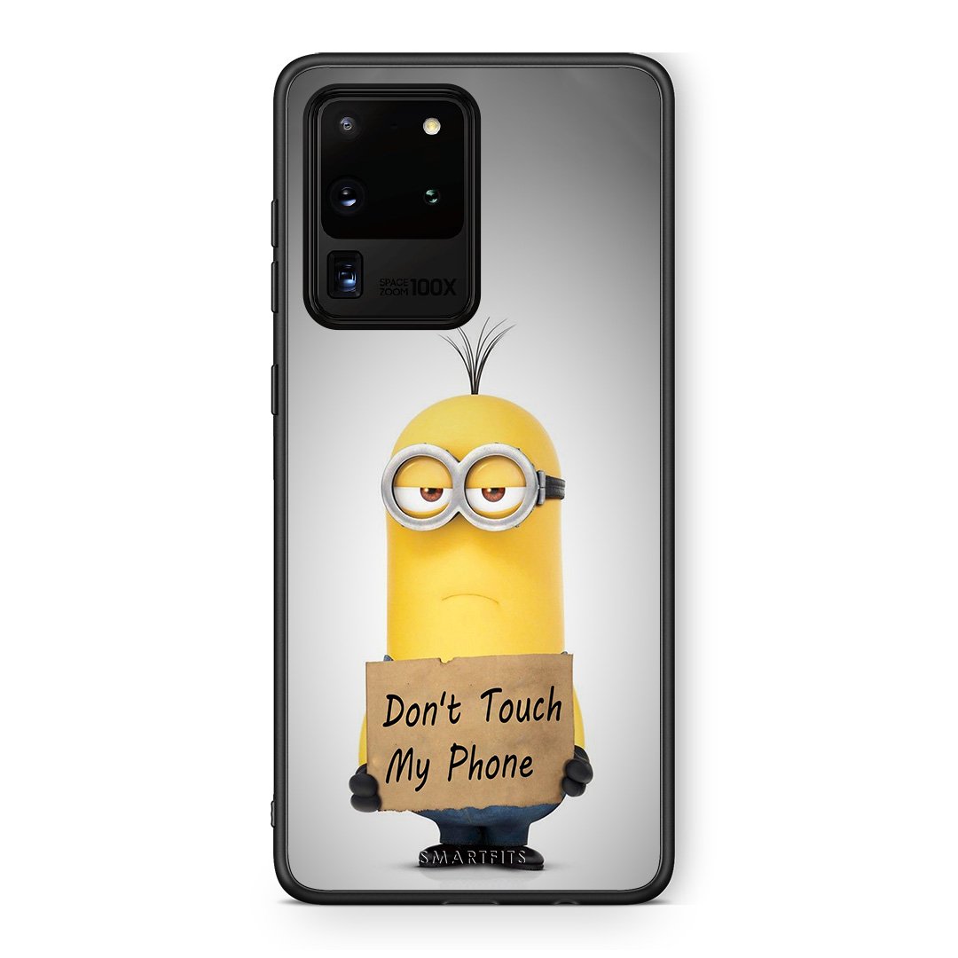 4 - Samsung S20 Ultra Minion Text case, cover, bumper