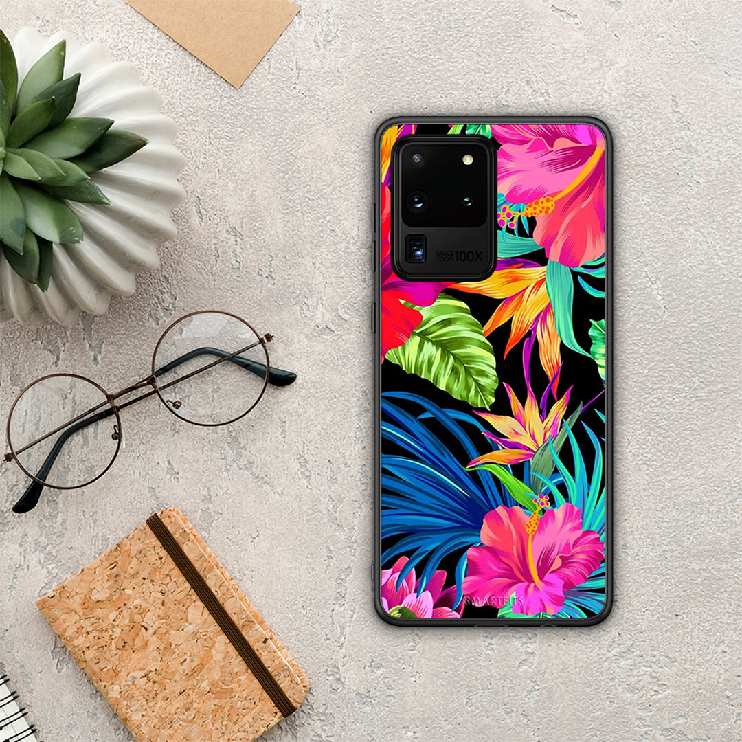 Tropical Flowers - Samsung Galaxy S20 Ultra case