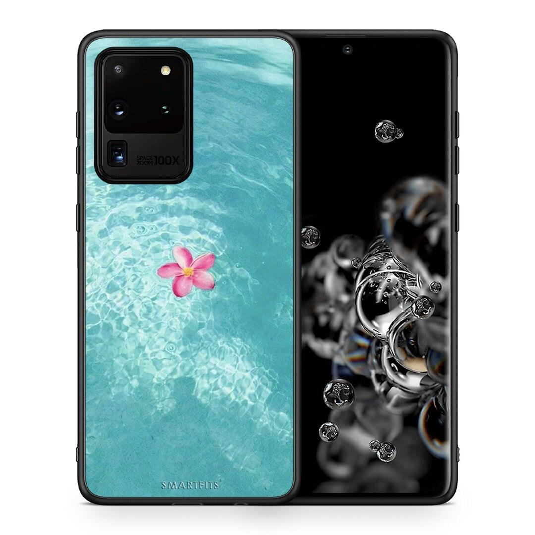 Θήκη Samsung S20 Ultra Water Flower από τη Smartfits με σχέδιο στο πίσω μέρος και μαύρο περίβλημα | Samsung S20 Ultra Water Flower case with colorful back and black bezels