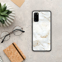Thumbnail for White Gold Marble - Samsung Galaxy S20 case
