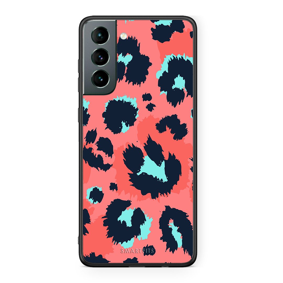 22 - Samsung S21 Pink Leopard Animal case, cover, bumper