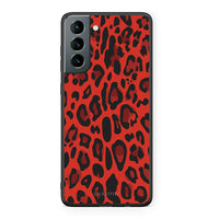 Thumbnail for 4 - Samsung S21 Red Leopard Animal case, cover, bumper