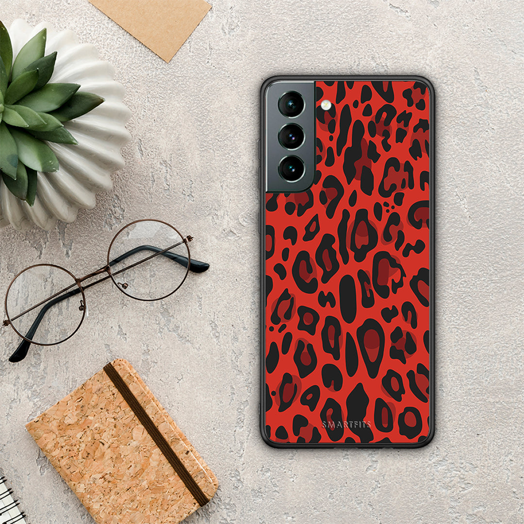 Animal Red Leopard - Samsung Galaxy S21 case