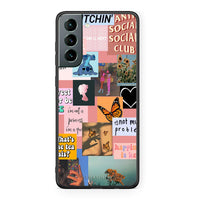 Thumbnail for Samsung S21 Collage Bitchin Θήκη Αγίου Βαλεντίνου από τη Smartfits με σχέδιο στο πίσω μέρος και μαύρο περίβλημα | Smartphone case with colorful back and black bezels by Smartfits