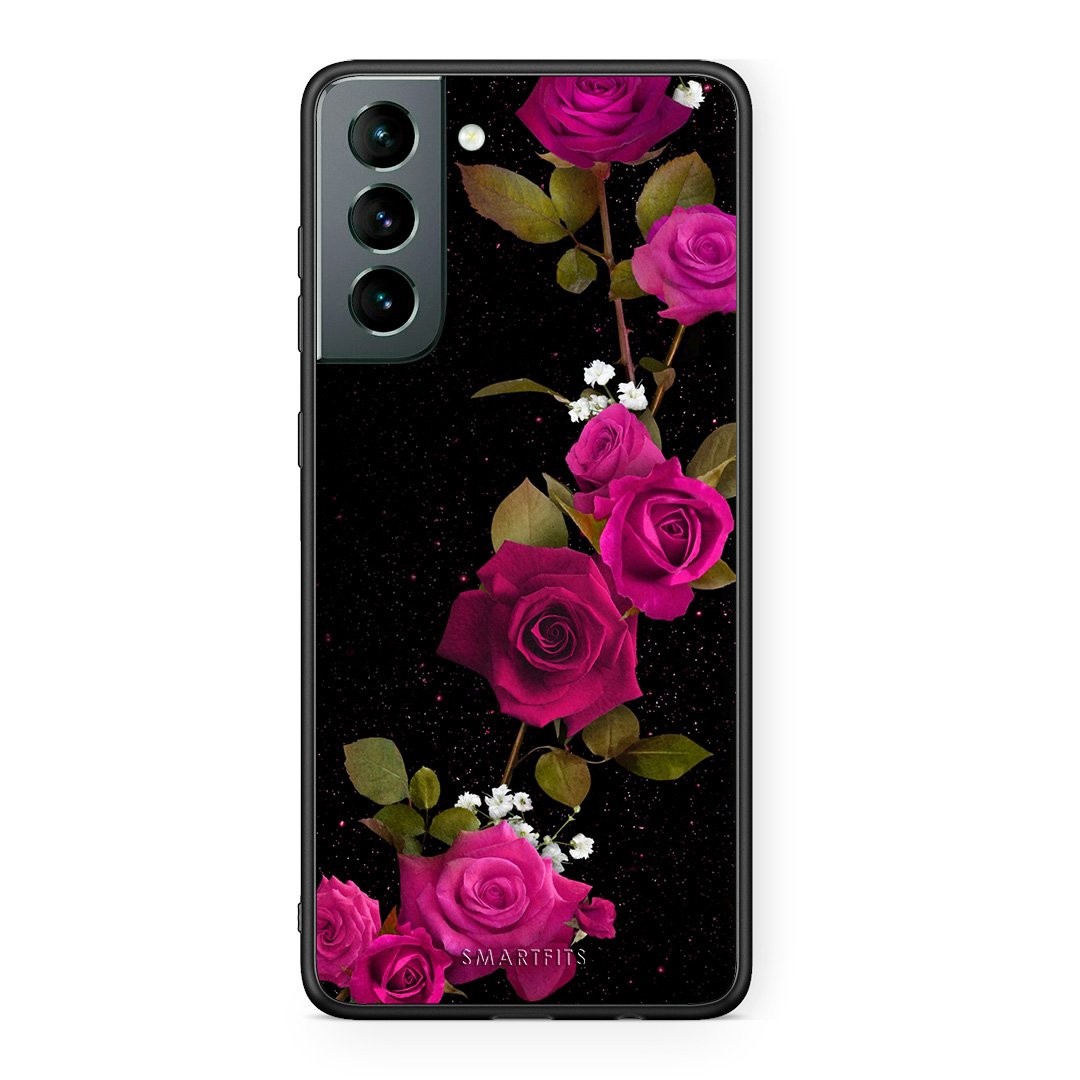 4 - Samsung S21 Red Roses Flower case, cover, bumper