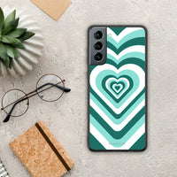 Thumbnail for Green Hearts - Samsung Galaxy S21 case
