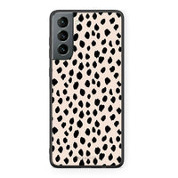 Thumbnail for Samsung S21 New Polka Dots θήκη από τη Smartfits με σχέδιο στο πίσω μέρος και μαύρο περίβλημα | Smartphone case with colorful back and black bezels by Smartfits
