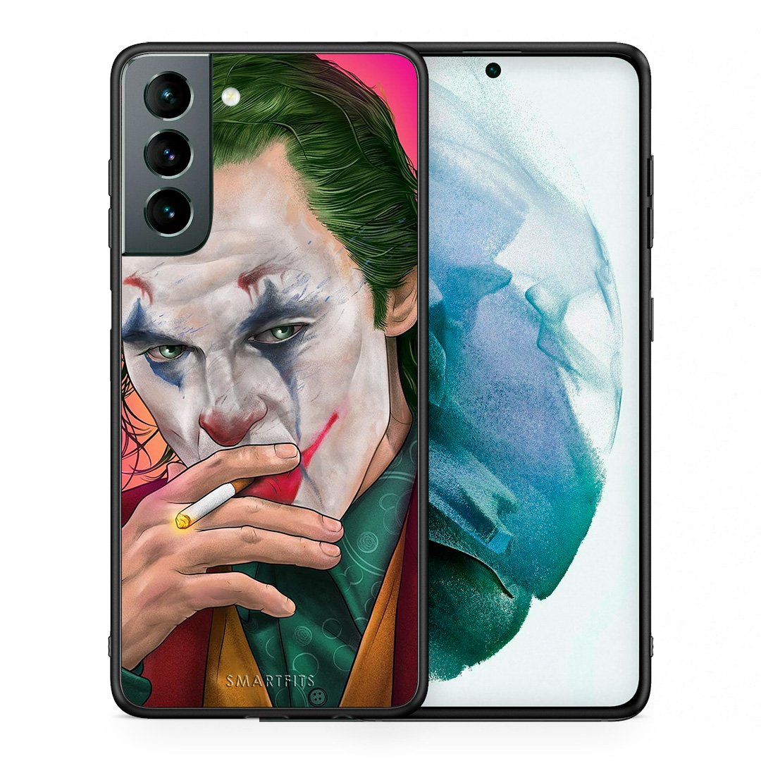 Θήκη Samsung S21 JokesOnU PopArt από τη Smartfits με σχέδιο στο πίσω μέρος και μαύρο περίβλημα | Samsung S21 JokesOnU PopArt case with colorful back and black bezels