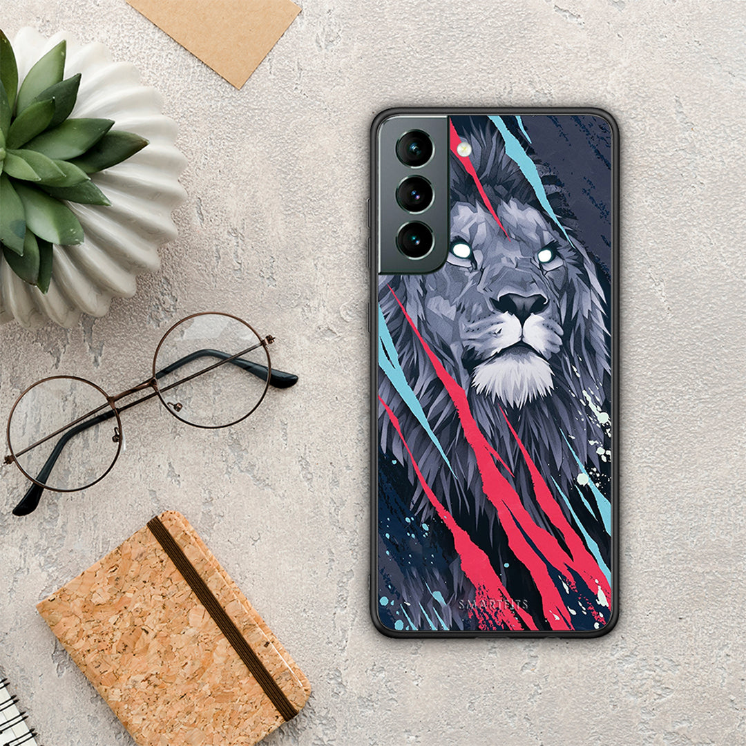PopArt Lion Designer - Samsung Galaxy S21 case