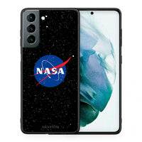 Thumbnail for Θήκη Samsung S21 NASA PopArt από τη Smartfits με σχέδιο στο πίσω μέρος και μαύρο περίβλημα | Samsung S21 NASA PopArt case with colorful back and black bezels