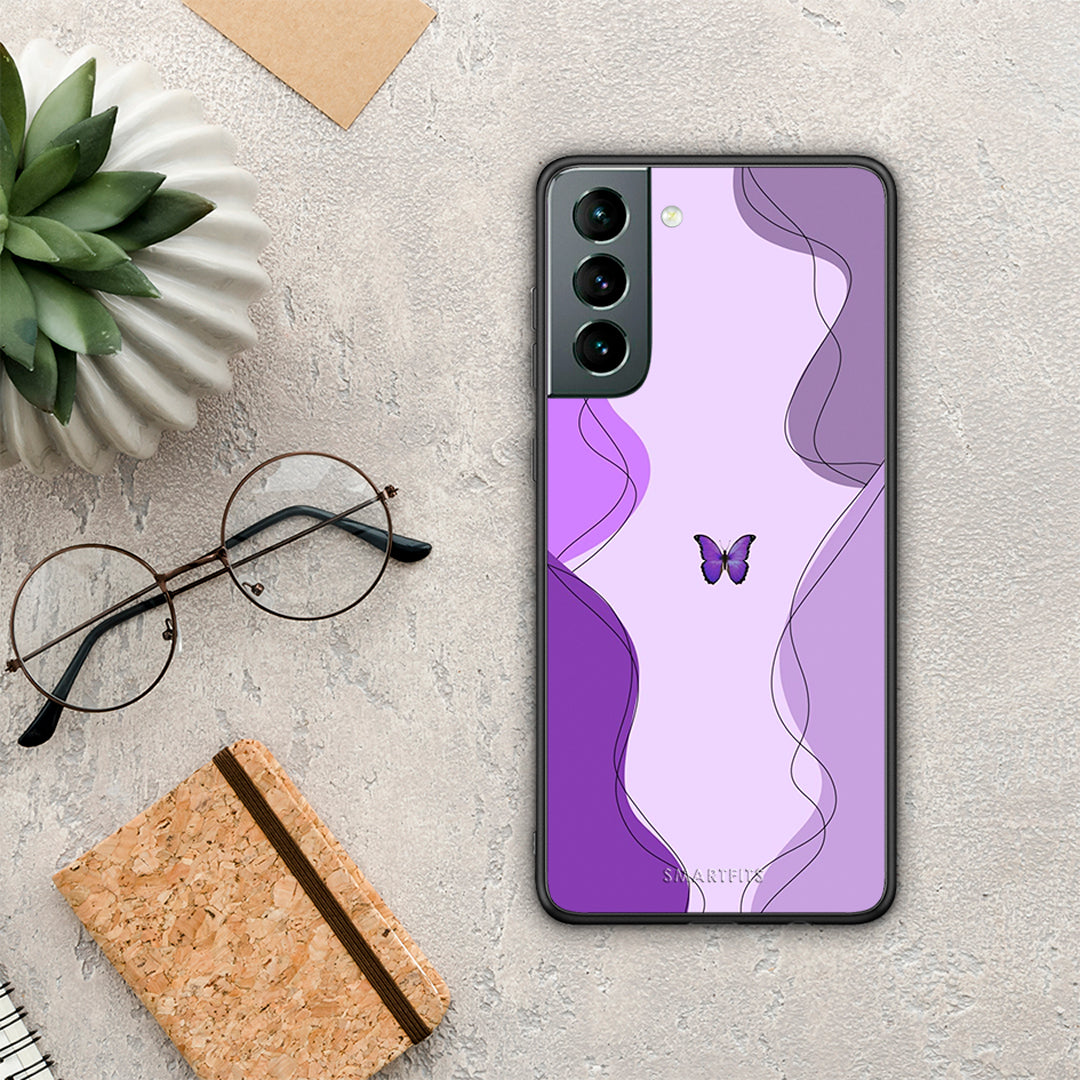 Purple Mariposa - Samsung Galaxy S21 case