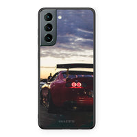 Thumbnail for Samsung S21 Racing Supra θήκη από τη Smartfits με σχέδιο στο πίσω μέρος και μαύρο περίβλημα | Smartphone case with colorful back and black bezels by Smartfits