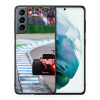 Thumbnail for Θήκη Samsung S21 Racing Vibes από τη Smartfits με σχέδιο στο πίσω μέρος και μαύρο περίβλημα | Samsung S21 Racing Vibes case with colorful back and black bezels