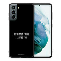 Thumbnail for Θήκη Samsung S21 Salute από τη Smartfits με σχέδιο στο πίσω μέρος και μαύρο περίβλημα | Samsung S21 Salute case with colorful back and black bezels