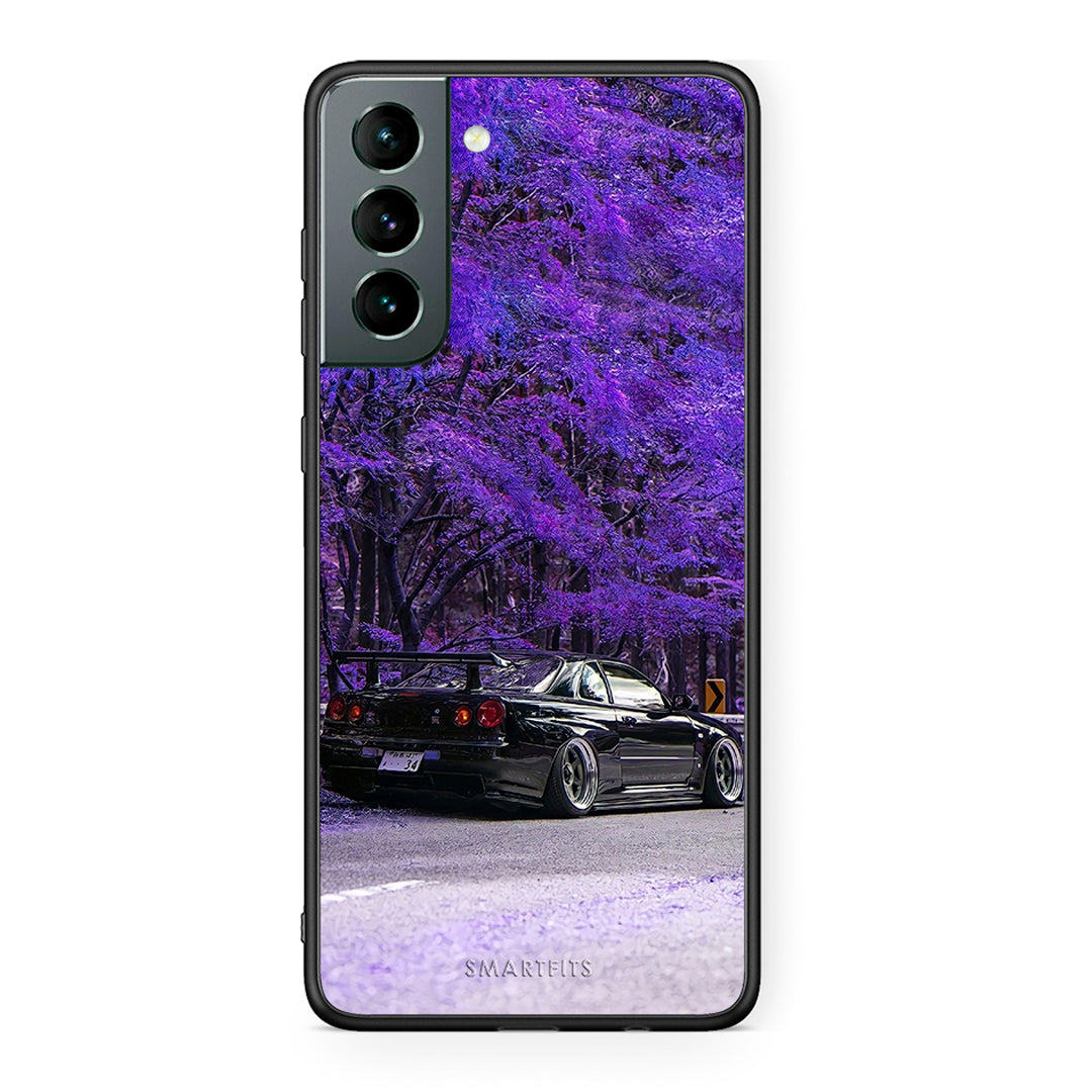 Samsung S21 Super Car Θήκη Αγίου Βαλεντίνου από τη Smartfits με σχέδιο στο πίσω μέρος και μαύρο περίβλημα | Smartphone case with colorful back and black bezels by Smartfits